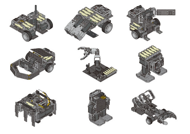 Примеры роботов для набора ROBOTIS STEM