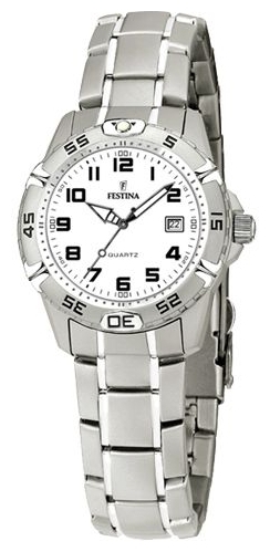 Festina F16172.8 - женские наручные часы из коллекции Sport Festina F16172.8 - женские наручные часы из коллекции SportFestina<br><br><br>Бренд: Festina<br>Модель: Festina F16172/8<br>Артикул: F16172.8<br>Вариант артикула: None<br>Коллекция: Sport<br>Подколлекция: None<br>Страна: Испания<br>Пол: женские<br>Тип механизма: кварцевые<br>Механизм: None<br>Количество камней: None<br>Автоподзавод: None<br>Источник энергии: от батарейки<br>Срок службы элемента питания: None<br>Дисплей: стрелки<br>Цифры: арабские<br>Водозащита: WR 100<br>Противоударные: None<br>Материал корпуса: нерж. сталь<br>Материал браслета: не указан<br>Материал безеля: None<br>Стекло: минеральное<br>Антибликовое покрытие: None<br>Цвет корпуса: None<br>Цвет браслета: None<br>Цвет циферблата: None<br>Цвет безеля: None<br>Размеры: 30 мм<br>Диаметр: None<br>Диаметр корпуса: None<br>Толщина: None<br>Ширина ремешка: None<br>Вес: None<br>Спорт-функции: None<br>Подсветка: стрелок<br>Вставка: None<br>Отображение даты: число<br>Хронограф: None<br>Таймер: None<br>Термометр: None<br>Хронометр: None<br>GPS: None<br>Радиосинхронизация: None<br>Барометр: None<br>Скелетон: None<br>Дополнительная информация: None<br>Дополнительные функции: None