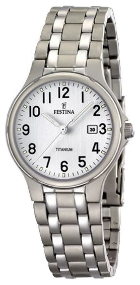 Festina F16460.1 - мужские наручные часы из коллекции Classic Festina F16460.1 - мужские наручные часы из коллекции ClassicFestina<br><br><br>Бренд: Festina<br>Модель: Festina F16460/1<br>Артикул: F16460.1<br>Вариант артикула: None<br>Коллекция: Classic<br>Подколлекция: None<br>Страна: Испания<br>Пол: мужские<br>Тип механизма: кварцевые<br>Механизм: None<br>Количество камней: None<br>Автоподзавод: None<br>Источник энергии: от батарейки<br>Срок службы элемента питания: None<br>Дисплей: стрелки<br>Цифры: арабские<br>Водозащита: WR 50<br>Противоударные: None<br>Материал корпуса: титан<br>Материал браслета: не указан<br>Материал безеля: None<br>Стекло: минеральное<br>Антибликовое покрытие: None<br>Цвет корпуса: None<br>Цвет браслета: None<br>Цвет циферблата: None<br>Цвет безеля: None<br>Размеры: 37x37x7.5 мм<br>Диаметр: None<br>Диаметр корпуса: None<br>Толщина: None<br>Ширина ремешка: None<br>Вес: None<br>Спорт-функции: None<br>Подсветка: стрелок<br>Вставка: None<br>Отображение даты: число<br>Хронограф: None<br>Таймер: None<br>Термометр: None<br>Хронометр: None<br>GPS: None<br>Радиосинхронизация: None<br>Барометр: None<br>Скелетон: None<br>Дополнительная информация: None<br>Дополнительные функции: None