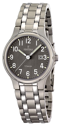 Festina F16461.2 - женские наручные часы из коллекции Calendario Titanium Festina F16461.2 - женские наручные часы из коллекции Calendario TitaniumFestina<br><br><br>Бренд: Festina<br>Модель: Festina F16461/2<br>Артикул: F16461.2<br>Вариант артикула: None<br>Коллекция: Calendario Titanium<br>Подколлекция: None<br>Страна: Испания<br>Пол: женские<br>Тип механизма: кварцевые<br>Механизм: M1L12<br>Количество камней: None<br>Автоподзавод: None<br>Источник энергии: от батарейки<br>Срок службы элемента питания: None<br>Дисплей: стрелки<br>Цифры: арабские<br>Водозащита: WR 30<br>Противоударные: None<br>Материал корпуса: титан<br>Материал браслета: титан<br>Материал безеля: None<br>Стекло: минеральное<br>Антибликовое покрытие: None<br>Цвет корпуса: None<br>Цвет браслета: None<br>Цвет циферблата: None<br>Цвет безеля: None<br>Размеры: 31 мм<br>Диаметр: None<br>Диаметр корпуса: None<br>Толщина: None<br>Ширина ремешка: None<br>Вес: None<br>Спорт-функции: None<br>Подсветка: стрелок<br>Вставка: None<br>Отображение даты: число<br>Хронограф: None<br>Таймер: None<br>Термометр: None<br>Хронометр: None<br>GPS: None<br>Радиосинхронизация: None<br>Барометр: None<br>Скелетон: None<br>Дополнительная информация: None<br>Дополнительные функции: None