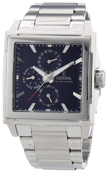 Festina F16653.3 - мужские наручные часы из коллекции Multifunction Festina F16653.3 - мужские наручные часы из коллекции MultifunctionFestina<br><br><br>Бренд: Festina<br>Модель: Festina F16653/3<br>Артикул: F16653.3<br>Вариант артикула: None<br>Коллекция: Multifunction<br>Подколлекция: None<br>Страна: Испания<br>Пол: мужские<br>Тип механизма: кварцевые<br>Механизм: None<br>Количество камней: None<br>Автоподзавод: None<br>Источник энергии: от батарейки<br>Срок службы элемента питания: None<br>Дисплей: стрелки<br>Цифры: отсутствуют<br>Водозащита: WR 50<br>Противоударные: None<br>Материал корпуса: нерж. сталь<br>Материал браслета: нерж. сталь<br>Материал безеля: None<br>Стекло: минеральное<br>Антибликовое покрытие: None<br>Цвет корпуса: None<br>Цвет браслета: None<br>Цвет циферблата: None<br>Цвет безеля: None<br>Размеры: 42x11 мм<br>Диаметр: None<br>Диаметр корпуса: None<br>Толщина: None<br>Ширина ремешка: None<br>Вес: 172 г<br>Спорт-функции: None<br>Подсветка: стрелок<br>Вставка: None<br>Отображение даты: число, день недели<br>Хронограф: None<br>Таймер: None<br>Термометр: None<br>Хронометр: None<br>GPS: None<br>Радиосинхронизация: None<br>Барометр: None<br>Скелетон: None<br>Дополнительная информация: None<br>Дополнительные функции: None