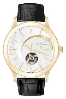 L Duchen D 154.21.33 - мужские наручные часы L Duchen D 154.21.33 - мужские наручные часыLDuchen<br><br><br>Бренд: L Duchen<br>Модель: L Duchen D154.21.33<br>Артикул: D 154.21.33<br>Вариант артикула: None<br>Коллекция: None<br>Подколлекция: None<br>Страна: Швейцария<br>Пол: мужские<br>Тип механизма: механические<br>Механизм: None<br>Количество камней: None<br>Автоподзавод: есть<br>Источник энергии: пружинный механизм<br>Срок службы элемента питания: None<br>Дисплей: стрелки<br>Цифры: отсутствуют<br>Водозащита: WR 50<br>Противоударные: None<br>Материал корпуса: нерж. сталь, PVD покрытие: позолота (полное)<br>Материал браслета: кожа<br>Материал безеля: None<br>Стекло: сапфировое<br>Антибликовое покрытие: None<br>Цвет корпуса: None<br>Цвет браслета: None<br>Цвет циферблата: None<br>Цвет безеля: None<br>Размеры: None<br>Диаметр: None<br>Диаметр корпуса: None<br>Толщина: None<br>Ширина ремешка: None<br>Вес: None<br>Спорт-функции: None<br>Подсветка: None<br>Вставка: None<br>Отображение даты: None<br>Хронограф: None<br>Таймер: None<br>Термометр: None<br>Хронометр: None<br>GPS: None<br>Радиосинхронизация: None<br>Барометр: None<br>Скелетон: да<br>Дополнительная информация: открытый баланс<br>Дополнительные функции: None
