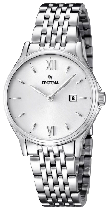 Festina F16748.2 - женские наручные часы из коллекции Classic Festina F16748.2 - женские наручные часы из коллекции ClassicFestina<br><br><br>Бренд: Festina<br>Модель: Festina F16748/2<br>Артикул: F16748.2<br>Вариант артикула: None<br>Коллекция: Classic<br>Подколлекция: None<br>Страна: Испания<br>Пол: женские<br>Тип механизма: кварцевые<br>Механизм: MGL15<br>Количество камней: None<br>Автоподзавод: None<br>Источник энергии: от батарейки<br>Срок службы элемента питания: None<br>Дисплей: стрелки<br>Цифры: римские<br>Водозащита: WR 50<br>Противоударные: None<br>Материал корпуса: нерж. сталь<br>Материал браслета: нерж. сталь<br>Материал безеля: None<br>Стекло: минеральное<br>Антибликовое покрытие: None<br>Цвет корпуса: None<br>Цвет браслета: None<br>Цвет циферблата: None<br>Цвет безеля: None<br>Размеры: 30.8 мм<br>Диаметр: None<br>Диаметр корпуса: None<br>Толщина: None<br>Ширина ремешка: None<br>Вес: None<br>Спорт-функции: None<br>Подсветка: None<br>Вставка: None<br>Отображение даты: число<br>Хронограф: None<br>Таймер: None<br>Термометр: None<br>Хронометр: None<br>GPS: None<br>Радиосинхронизация: None<br>Барометр: None<br>Скелетон: None<br>Дополнительная информация: None<br>Дополнительные функции: None