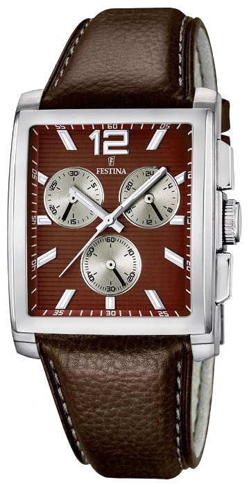 Festina F16756.3 - мужские наручные часы из коллекции Crono Acero Sin Alarma Festina F16756.3 - мужские наручные часы из коллекции Crono Acero Sin AlarmaFestina<br><br><br>Бренд: Festina<br>Модель: Festina F16756/3<br>Артикул: F16756.3<br>Вариант артикула: None<br>Коллекция: Crono Acero Sin Alarma<br>Подколлекция: None<br>Страна: Испания<br>Пол: мужские<br>Тип механизма: кварцевые<br>Механизм: MJS00<br>Количество камней: None<br>Автоподзавод: None<br>Источник энергии: от батарейки<br>Срок службы элемента питания: None<br>Дисплей: стрелки<br>Цифры: арабские<br>Водозащита: WR 50<br>Противоударные: None<br>Материал корпуса: нерж. сталь<br>Материал браслета: кожа<br>Материал безеля: None<br>Стекло: минеральное<br>Антибликовое покрытие: None<br>Цвет корпуса: None<br>Цвет браслета: None<br>Цвет циферблата: None<br>Цвет безеля: None<br>Размеры: 37x12 мм<br>Диаметр: None<br>Диаметр корпуса: None<br>Толщина: None<br>Ширина ремешка: None<br>Вес: None<br>Спорт-функции: секундомер<br>Подсветка: стрелок<br>Вставка: None<br>Отображение даты: None<br>Хронограф: есть<br>Таймер: None<br>Термометр: None<br>Хронометр: None<br>GPS: None<br>Радиосинхронизация: None<br>Барометр: None<br>Скелетон: None<br>Дополнительная информация: None<br>Дополнительные функции: None