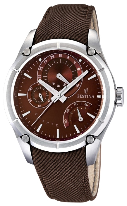 Festina F16767.3 - мужские наручные часы из коллекции Multifunction Festina F16767.3 - мужские наручные часы из коллекции MultifunctionFestina<br><br><br>Бренд: Festina<br>Модель: Festina F16767/3<br>Артикул: F16767.3<br>Вариант артикула: None<br>Коллекция: Multifunction<br>Подколлекция: None<br>Страна: Испания<br>Пол: мужские<br>Тип механизма: кварцевые<br>Механизм: None<br>Количество камней: None<br>Автоподзавод: None<br>Источник энергии: от батарейки<br>Срок службы элемента питания: None<br>Дисплей: стрелки<br>Цифры: отсутствуют<br>Водозащита: WR 50<br>Противоударные: None<br>Материал корпуса: нерж. сталь<br>Материал браслета: кожа<br>Материал безеля: None<br>Стекло: минеральное<br>Антибликовое покрытие: None<br>Цвет корпуса: None<br>Цвет браслета: None<br>Цвет циферблата: None<br>Цвет безеля: None<br>Размеры: 44 мм<br>Диаметр: None<br>Диаметр корпуса: None<br>Толщина: None<br>Ширина ремешка: None<br>Вес: None<br>Спорт-функции: None<br>Подсветка: стрелок<br>Вставка: None<br>Отображение даты: число, день недели<br>Хронограф: None<br>Таймер: None<br>Термометр: None<br>Хронометр: None<br>GPS: None<br>Радиосинхронизация: None<br>Барометр: None<br>Скелетон: None<br>Дополнительная информация: None<br>Дополнительные функции: None