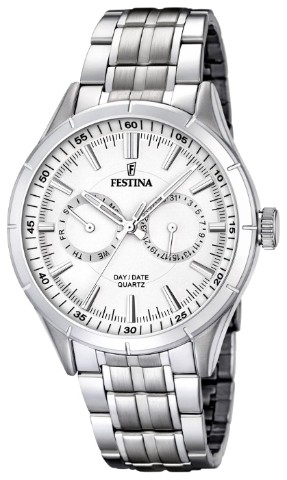 Festina F16780.1 - мужские наручные часы из коллекции Chronograph Festina F16780.1 - мужские наручные часы из коллекции ChronographFestina<br><br><br>Бренд: Festina<br>Модель: Festina F16780/1<br>Артикул: F16780.1<br>Вариант артикула: None<br>Коллекция: Chronograph<br>Подколлекция: None<br>Страна: Испания<br>Пол: мужские<br>Тип механизма: кварцевые<br>Механизм: M6P25<br>Количество камней: None<br>Автоподзавод: None<br>Источник энергии: от батарейки<br>Срок службы элемента питания: None<br>Дисплей: стрелки<br>Цифры: отсутствуют<br>Водозащита: WR 50<br>Противоударные: None<br>Материал корпуса: нерж. сталь<br>Материал браслета: нерж. сталь<br>Материал безеля: None<br>Стекло: минеральное<br>Антибликовое покрытие: None<br>Цвет корпуса: None<br>Цвет браслета: None<br>Цвет циферблата: None<br>Цвет безеля: None<br>Размеры: 44 мм<br>Диаметр: None<br>Диаметр корпуса: None<br>Толщина: None<br>Ширина ремешка: None<br>Вес: None<br>Спорт-функции: None<br>Подсветка: стрелок<br>Вставка: None<br>Отображение даты: число, день недели<br>Хронограф: None<br>Таймер: None<br>Термометр: None<br>Хронометр: None<br>GPS: None<br>Радиосинхронизация: None<br>Барометр: None<br>Скелетон: None<br>Дополнительная информация: None<br>Дополнительные функции: None