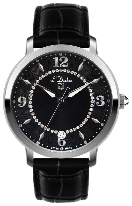 L Duchen D 281.11.31 - женские наручные часы L Duchen D 281.11.31 - женские наручные часыLDuchen<br><br><br>Бренд: L Duchen<br>Модель: L Duchen D281.11.31<br>Артикул: D 281.11.31<br>Вариант артикула: None<br>Коллекция: None<br>Подколлекция: None<br>Страна: Швейцария<br>Пол: женские<br>Тип механизма: кварцевые<br>Механизм: None<br>Количество камней: None<br>Автоподзавод: None<br>Источник энергии: от батарейки<br>Срок службы элемента питания: None<br>Дисплей: стрелки<br>Цифры: арабские<br>Водозащита: WR 30<br>Противоударные: None<br>Материал корпуса: нерж. сталь<br>Материал браслета: кожа<br>Материал безеля: None<br>Стекло: сапфировое<br>Антибликовое покрытие: None<br>Цвет корпуса: None<br>Цвет браслета: None<br>Цвет циферблата: None<br>Цвет безеля: None<br>Размеры: None<br>Диаметр: None<br>Диаметр корпуса: None<br>Толщина: None<br>Ширина ремешка: None<br>Вес: None<br>Спорт-функции: None<br>Подсветка: стрелок<br>Вставка: None<br>Отображение даты: число<br>Хронограф: None<br>Таймер: None<br>Термометр: None<br>Хронометр: None<br>GPS: None<br>Радиосинхронизация: None<br>Барометр: None<br>Скелетон: None<br>Дополнительная информация: None<br>Дополнительные функции: None