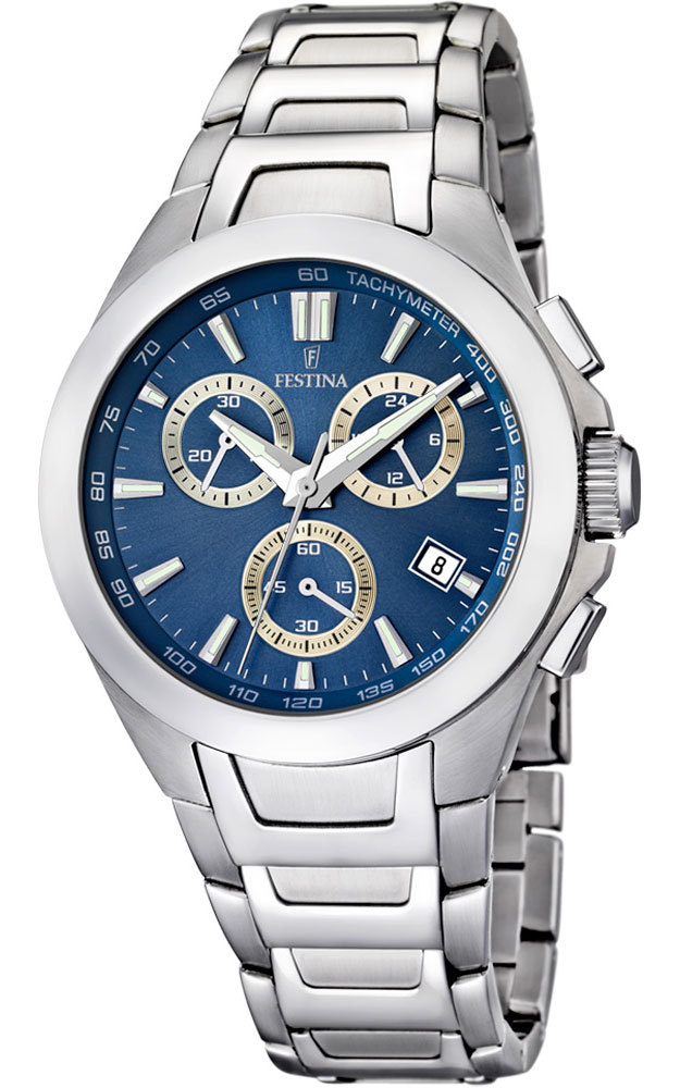 Festina F16678.5 - мужские наручные часы из коллекции Sports Festina F16678.5 - мужские наручные часы из коллекции SportsFestina<br><br><br>Бренд: Festina<br>Модель: Festina F16678/5<br>Артикул: F16678.5<br>Вариант артикула: None<br>Коллекция: Sports<br>Подколлекция: None<br>Страна: Испания<br>Пол: мужские<br>Тип механизма: кварцевые<br>Механизм: Miyota<br>Количество камней: None<br>Автоподзавод: None<br>Источник энергии: от батарейки<br>Срок службы элемента питания: None<br>Дисплей: стрелки<br>Цифры: отсутствуют<br>Водозащита: WR 50<br>Противоударные: None<br>Материал корпуса: нерж. сталь<br>Материал браслета: нерж. сталь<br>Материал безеля: None<br>Стекло: минеральное<br>Антибликовое покрытие: None<br>Цвет корпуса: None<br>Цвет браслета: None<br>Цвет циферблата: None<br>Цвет безеля: None<br>Размеры: 42x14 мм<br>Диаметр: None<br>Диаметр корпуса: None<br>Толщина: None<br>Ширина ремешка: None<br>Вес: None<br>Спорт-функции: секундомер<br>Подсветка: стрелок<br>Вставка: None<br>Отображение даты: число<br>Хронограф: есть<br>Таймер: None<br>Термометр: None<br>Хронометр: None<br>GPS: None<br>Радиосинхронизация: None<br>Барометр: None<br>Скелетон: None<br>Дополнительная информация: None<br>Дополнительные функции: None