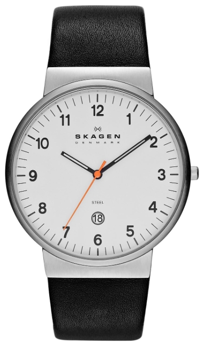 Skagen SKW6024 - мужские наручные часы из коллекции Leather Skagen SKW6024 - мужские наручные часы из коллекции LeatherSkagen<br><br><br>Бренд: Skagen<br>Модель: Skagen SKW6024<br>Артикул: SKW6024<br>Вариант артикула: None<br>Коллекция: Leather<br>Подколлекция: None<br>Страна: Дания<br>Пол: мужские<br>Тип механизма: кварцевые<br>Механизм: None<br>Количество камней: None<br>Автоподзавод: None<br>Источник энергии: от батарейки<br>Срок службы элемента питания: None<br>Дисплей: стрелки<br>Цифры: арабские<br>Водозащита: WR 30<br>Противоударные: None<br>Материал корпуса: нерж. сталь<br>Материал браслета: кожа<br>Материал безеля: None<br>Стекло: минеральное<br>Антибликовое покрытие: None<br>Цвет корпуса: None<br>Цвет браслета: None<br>Цвет циферблата: None<br>Цвет безеля: None<br>Размеры: 40x45.3x7.9 мм<br>Диаметр: None<br>Диаметр корпуса: None<br>Толщина: None<br>Ширина ремешка: None<br>Вес: None<br>Спорт-функции: None<br>Подсветка: стрелок<br>Вставка: None<br>Отображение даты: число<br>Хронограф: None<br>Таймер: None<br>Термометр: None<br>Хронометр: None<br>GPS: None<br>Радиосинхронизация: None<br>Барометр: None<br>Скелетон: None<br>Дополнительная информация: None<br>Дополнительные функции: None