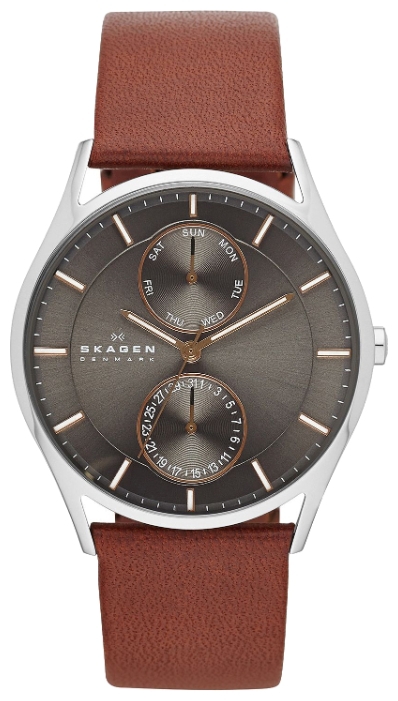 Skagen SKW6086 - мужские наручные часы из коллекции Leather Skagen SKW6086 - мужские наручные часы из коллекции LeatherSkagen<br><br><br>Бренд: Skagen<br>Модель: Skagen SKW6086<br>Артикул: SKW6086<br>Вариант артикула: None<br>Коллекция: Leather<br>Подколлекция: None<br>Страна: Дания<br>Пол: мужские<br>Тип механизма: кварцевые<br>Механизм: None<br>Количество камней: None<br>Автоподзавод: None<br>Источник энергии: от батарейки<br>Срок службы элемента питания: None<br>Дисплей: стрелки<br>Цифры: отсутствуют<br>Водозащита: WR 50<br>Противоударные: None<br>Материал корпуса: нерж. сталь<br>Материал браслета: кожа<br>Материал безеля: None<br>Стекло: минеральное<br>Антибликовое покрытие: None<br>Цвет корпуса: None<br>Цвет браслета: None<br>Цвет циферблата: None<br>Цвет безеля: None<br>Размеры: 40x6.5 мм<br>Диаметр: None<br>Диаметр корпуса: None<br>Толщина: None<br>Ширина ремешка: None<br>Вес: None<br>Спорт-функции: None<br>Подсветка: None<br>Вставка: None<br>Отображение даты: число, день недели<br>Хронограф: None<br>Таймер: None<br>Термометр: None<br>Хронометр: None<br>GPS: None<br>Радиосинхронизация: None<br>Барометр: None<br>Скелетон: None<br>Дополнительная информация: None<br>Дополнительные функции: None