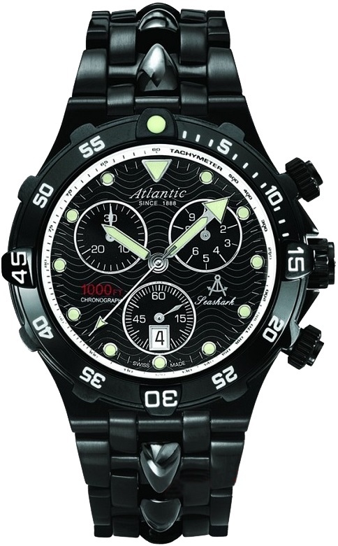 Atlantic 88488.46.61 - мужские наручные часы из коллекции Seashark Atlantic 88488.46.61 - мужские наручные часы из коллекции SeasharkAtlantic<br><br><br>Бренд: Atlantic<br>Модель: Atlantic 88488.46.61<br>Артикул: 88488.46.61<br>Вариант артикула: None<br>Коллекция: Seashark<br>Подколлекция: None<br>Страна: Швейцария<br>Пол: мужские<br>Тип механизма: кварцевые<br>Механизм: ETA 251.272<br>Количество камней: None<br>Автоподзавод: None<br>Источник энергии: от батарейки<br>Срок службы элемента питания: None<br>Дисплей: стрелки<br>Цифры: отсутствуют<br>Водозащита: WR 300<br>Противоударные: None<br>Материал корпуса: нерж. сталь, PVD покрытие<br>Материал браслета: не указан, PVD покрытие<br>Материал безеля: None<br>Стекло: сапфировое<br>Антибликовое покрытие: None<br>Цвет корпуса: None<br>Цвет браслета: None<br>Цвет циферблата: None<br>Цвет безеля: None<br>Размеры: 43x43 мм<br>Диаметр: None<br>Диаметр корпуса: None<br>Толщина: None<br>Ширина ремешка: None<br>Вес: None<br>Спорт-функции: секундомер<br>Подсветка: стрелок<br>Вставка: None<br>Отображение даты: число<br>Хронограф: есть<br>Таймер: None<br>Термометр: None<br>Хронометр: None<br>GPS: None<br>Радиосинхронизация: None<br>Барометр: None<br>Скелетон: None<br>Дополнительная информация: None<br>Дополнительные функции: None