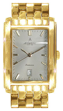 Atlantic 27348.45.41 - мужские наручные часы из коллекции Seamoon Atlantic 27348.45.41 - мужские наручные часы из коллекции SeamoonAtlantic<br><br><br>Бренд: Atlantic<br>Модель: Atlantic 27348.45.41<br>Артикул: 27348.45.41<br>Вариант артикула: None<br>Коллекция: Seamoon<br>Подколлекция: None<br>Страна: Швейцария<br>Пол: мужские<br>Тип механизма: кварцевые<br>Механизм: ETA F05.111<br>Количество камней: None<br>Автоподзавод: None<br>Источник энергии: None<br>Срок службы элемента питания: None<br>Дисплей: стрелки<br>Цифры: отсутствуют<br>Водозащита: WR 30<br>Противоударные: None<br>Материал корпуса: нерж. сталь, покрытие: позолота<br>Материал браслета: не указан<br>Материал безеля: None<br>Стекло: сапфировое<br>Антибликовое покрытие: None<br>Цвет корпуса: None<br>Цвет браслета: None<br>Цвет циферблата: None<br>Цвет безеля: None<br>Размеры: None<br>Диаметр: None<br>Диаметр корпуса: None<br>Толщина: None<br>Ширина ремешка: None<br>Вес: None<br>Спорт-функции: None<br>Подсветка: None<br>Вставка: None<br>Отображение даты: число<br>Хронограф: None<br>Таймер: None<br>Термометр: None<br>Хронометр: None<br>GPS: None<br>Радиосинхронизация: None<br>Барометр: None<br>Скелетон: None<br>Дополнительная информация: Позолота 5 микрон<br>Дополнительные функции: None