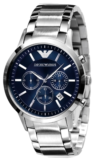 Emporio Armani AR2448 - мужские наручные часы из коллекции Classic Emporio Armani AR2448 - мужские наручные часы из коллекции ClassicEmporio Armani<br><br><br>Бренд: Emporio Armani<br>Модель: Emporio Armani AR2448<br>Артикул: AR2448<br>Вариант артикула: None<br>Коллекция: Classic<br>Подколлекция: None<br>Страна: Италия<br>Пол: мужские<br>Тип механизма: кварцевые<br>Механизм: None<br>Количество камней: None<br>Автоподзавод: None<br>Источник энергии: от батарейки<br>Срок службы элемента питания: None<br>Дисплей: стрелки<br>Цифры: отсутствуют<br>Водозащита: WR 50<br>Противоударные: None<br>Материал корпуса: нерж. сталь<br>Материал браслета: не указан<br>Материал безеля: None<br>Стекло: минеральное<br>Антибликовое покрытие: None<br>Цвет корпуса: None<br>Цвет браслета: None<br>Цвет циферблата: None<br>Цвет безеля: None<br>Размеры: 43x43 мм<br>Диаметр: None<br>Диаметр корпуса: None<br>Толщина: None<br>Ширина ремешка: None<br>Вес: None<br>Спорт-функции: секундомер<br>Подсветка: None<br>Вставка: None<br>Отображение даты: число<br>Хронограф: есть<br>Таймер: None<br>Термометр: None<br>Хронометр: None<br>GPS: None<br>Радиосинхронизация: None<br>Барометр: None<br>Скелетон: None<br>Дополнительная информация: None<br>Дополнительные функции: None