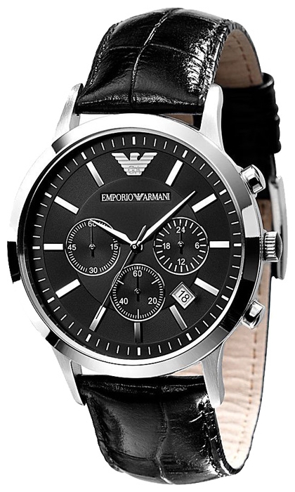 Emporio Armani AR2447 - мужские наручные часы из коллекции Classic Emporio Armani AR2447 - мужские наручные часы из коллекции ClassicEmporio Armani<br><br><br>Бренд: Emporio Armani<br>Модель: Emporio Armani AR2447<br>Артикул: AR2447<br>Вариант артикула: None<br>Коллекция: Classic<br>Подколлекция: None<br>Страна: Италия<br>Пол: мужские<br>Тип механизма: кварцевые<br>Механизм: None<br>Количество камней: None<br>Автоподзавод: None<br>Источник энергии: от батарейки<br>Срок службы элемента питания: None<br>Дисплей: стрелки<br>Цифры: отсутствуют<br>Водозащита: WR 50<br>Противоударные: None<br>Материал корпуса: нерж. сталь<br>Материал браслета: кожа<br>Материал безеля: None<br>Стекло: минеральное<br>Антибликовое покрытие: None<br>Цвет корпуса: None<br>Цвет браслета: None<br>Цвет циферблата: None<br>Цвет безеля: None<br>Размеры: 42x42 мм<br>Диаметр: None<br>Диаметр корпуса: None<br>Толщина: None<br>Ширина ремешка: None<br>Вес: None<br>Спорт-функции: None<br>Подсветка: None<br>Вставка: None<br>Отображение даты: число<br>Хронограф: есть<br>Таймер: None<br>Термометр: None<br>Хронометр: None<br>GPS: None<br>Радиосинхронизация: None<br>Барометр: None<br>Скелетон: None<br>Дополнительная информация: None<br>Дополнительные функции: None