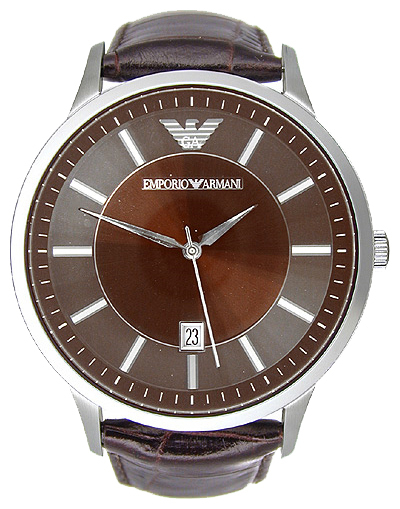 Emporio Armani AR2413 - мужские наручные часы из коллекции Classic Emporio Armani AR2413 - мужские наручные часы из коллекции ClassicEmporio Armani<br><br><br>Бренд: Emporio Armani<br>Модель: Emporio Armani AR2413<br>Артикул: AR2413<br>Вариант артикула: None<br>Коллекция: Classic<br>Подколлекция: None<br>Страна: Италия<br>Пол: мужские<br>Тип механизма: кварцевые<br>Механизм: None<br>Количество камней: None<br>Автоподзавод: None<br>Источник энергии: None<br>Срок службы элемента питания: None<br>Дисплей: стрелки<br>Цифры: отсутствуют<br>Водозащита: WR 50<br>Противоударные: None<br>Материал корпуса: None<br>Материал браслета: кожа<br>Материал безеля: None<br>Стекло: минеральное<br>Антибликовое покрытие: None<br>Цвет корпуса: None<br>Цвет браслета: None<br>Цвет циферблата: None<br>Цвет безеля: None<br>Размеры: 43x43 мм<br>Диаметр: None<br>Диаметр корпуса: None<br>Толщина: None<br>Ширина ремешка: None<br>Вес: None<br>Спорт-функции: None<br>Подсветка: None<br>Вставка: None<br>Отображение даты: None<br>Хронограф: None<br>Таймер: None<br>Термометр: None<br>Хронометр: None<br>GPS: None<br>Радиосинхронизация: None<br>Барометр: None<br>Скелетон: None<br>Дополнительная информация: None<br>Дополнительные функции: None