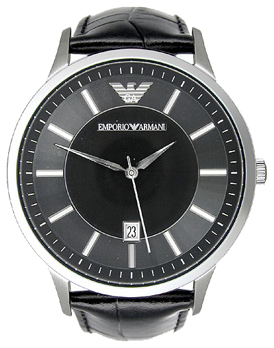 Emporio Armani AR2411 - мужские наручные часы из коллекции Classic Emporio Armani AR2411 - мужские наручные часы из коллекции ClassicEmporio Armani<br><br><br>Бренд: Emporio Armani<br>Модель: Emporio Armani AR2411<br>Артикул: AR2411<br>Вариант артикула: None<br>Коллекция: Classic<br>Подколлекция: None<br>Страна: Италия<br>Пол: мужские<br>Тип механизма: кварцевые<br>Механизм: None<br>Количество камней: None<br>Автоподзавод: None<br>Источник энергии: None<br>Срок службы элемента питания: None<br>Дисплей: стрелки<br>Цифры: отсутствуют<br>Водозащита: WR 50<br>Противоударные: None<br>Материал корпуса: None<br>Материал браслета: кожа<br>Материал безеля: None<br>Стекло: минеральное<br>Антибликовое покрытие: None<br>Цвет корпуса: None<br>Цвет браслета: None<br>Цвет циферблата: None<br>Цвет безеля: None<br>Размеры: 43x43 мм<br>Диаметр: None<br>Диаметр корпуса: None<br>Толщина: None<br>Ширина ремешка: None<br>Вес: None<br>Спорт-функции: None<br>Подсветка: None<br>Вставка: None<br>Отображение даты: None<br>Хронограф: None<br>Таймер: None<br>Термометр: None<br>Хронометр: None<br>GPS: None<br>Радиосинхронизация: None<br>Барометр: None<br>Скелетон: None<br>Дополнительная информация: None<br>Дополнительные функции: None