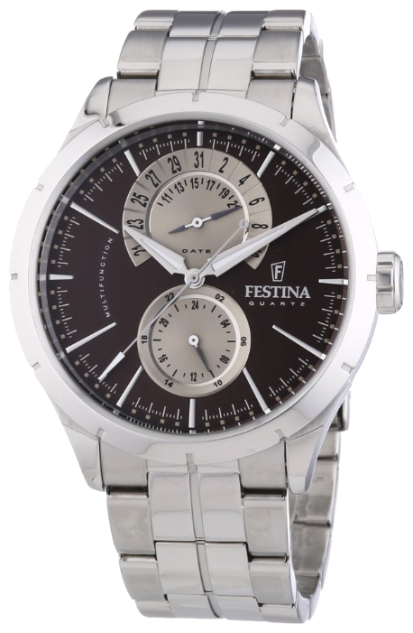Festina F16632.8 - мужские наручные часы из коллекции Retro Festina F16632.8 - мужские наручные часы из коллекции RetroFestina<br><br><br>Бренд: Festina<br>Модель: Festina F16632/8<br>Артикул: F16632.8<br>Вариант артикула: None<br>Коллекция: Retro<br>Подколлекция: None<br>Страна: Испания<br>Пол: мужские<br>Тип механизма: кварцевые<br>Механизм: Miyota 6P73<br>Количество камней: None<br>Автоподзавод: None<br>Источник энергии: от батарейки<br>Срок службы элемента питания: None<br>Дисплей: стрелки<br>Цифры: отсутствуют<br>Водозащита: WR 50<br>Противоударные: None<br>Материал корпуса: нерж. сталь<br>Материал браслета: нерж. сталь<br>Материал безеля: None<br>Стекло: минеральное<br>Антибликовое покрытие: None<br>Цвет корпуса: None<br>Цвет браслета: None<br>Цвет циферблата: None<br>Цвет безеля: None<br>Размеры: 46 мм<br>Диаметр: None<br>Диаметр корпуса: None<br>Толщина: None<br>Ширина ремешка: None<br>Вес: None<br>Спорт-функции: None<br>Подсветка: стрелок<br>Вставка: None<br>Отображение даты: число<br>Хронограф: None<br>Таймер: None<br>Термометр: None<br>Хронометр: None<br>GPS: None<br>Радиосинхронизация: None<br>Барометр: None<br>Скелетон: None<br>Дополнительная информация: срок службы батарейки 3 года<br>Дополнительные функции: None