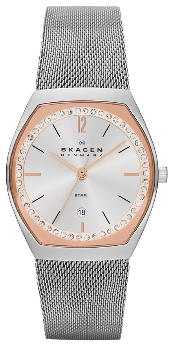Skagen SKW2051 - женские наручные часы из коллекции Mesh Skagen SKW2051 - женские наручные часы из коллекции MeshSkagen<br><br><br>Бренд: Skagen<br>Модель: Skagen SKW2051<br>Артикул: SKW2051<br>Вариант артикула: None<br>Коллекция: Mesh<br>Подколлекция: None<br>Страна: Дания<br>Пол: женские<br>Тип механизма: кварцевые<br>Механизм: None<br>Количество камней: None<br>Автоподзавод: None<br>Источник энергии: от батарейки<br>Срок службы элемента питания: None<br>Дисплей: стрелки<br>Цифры: арабские<br>Водозащита: WR 30<br>Противоударные: None<br>Материал корпуса: нерж. сталь<br>Материал браслета: нерж. сталь<br>Материал безеля: None<br>Стекло: минеральное<br>Антибликовое покрытие: None<br>Цвет корпуса: None<br>Цвет браслета: None<br>Цвет циферблата: None<br>Цвет безеля: None<br>Размеры: 28x7.25 мм<br>Диаметр: None<br>Диаметр корпуса: None<br>Толщина: None<br>Ширина ремешка: None<br>Вес: None<br>Спорт-функции: None<br>Подсветка: None<br>Вставка: None<br>Отображение даты: число<br>Хронограф: None<br>Таймер: None<br>Термометр: None<br>Хронометр: None<br>GPS: None<br>Радиосинхронизация: None<br>Барометр: None<br>Скелетон: None<br>Дополнительная информация: None<br>Дополнительные функции: None