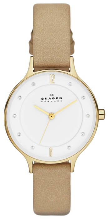 Skagen SKW2146 - женские наручные часы из коллекции Leather Skagen SKW2146 - женские наручные часы из коллекции LeatherSkagen<br><br><br>Бренд: Skagen<br>Модель: Skagen SKW2146<br>Артикул: SKW2146<br>Вариант артикула: None<br>Коллекция: Leather<br>Подколлекция: None<br>Страна: Дания<br>Пол: женские<br>Тип механизма: кварцевые<br>Механизм: None<br>Количество камней: None<br>Автоподзавод: None<br>Источник энергии: от батарейки<br>Срок службы элемента питания: None<br>Дисплей: стрелки<br>Цифры: арабские<br>Водозащита: WR 30<br>Противоударные: None<br>Материал корпуса: нерж. сталь, полное покрытие корпуса<br>Материал браслета: кожа<br>Материал безеля: None<br>Стекло: минеральное<br>Антибликовое покрытие: None<br>Цвет корпуса: None<br>Цвет браслета: None<br>Цвет циферблата: None<br>Цвет безеля: None<br>Размеры: 30 мм<br>Диаметр: None<br>Диаметр корпуса: None<br>Толщина: None<br>Ширина ремешка: None<br>Вес: None<br>Спорт-функции: None<br>Подсветка: None<br>Вставка: None<br>Отображение даты: None<br>Хронограф: None<br>Таймер: None<br>Термометр: None<br>Хронометр: None<br>GPS: None<br>Радиосинхронизация: None<br>Барометр: None<br>Скелетон: None<br>Дополнительная информация: None<br>Дополнительные функции: None