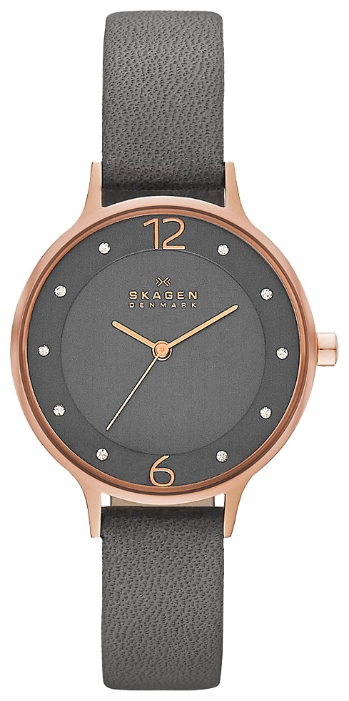 Skagen SKW2267 - женские наручные часы из коллекции Leather Skagen SKW2267 - женские наручные часы из коллекции LeatherSkagen<br><br><br>Бренд: Skagen<br>Модель: Skagen SKW2267<br>Артикул: SKW2267<br>Вариант артикула: None<br>Коллекция: Leather<br>Подколлекция: None<br>Страна: Дания<br>Пол: женские<br>Тип механизма: кварцевые<br>Механизм: None<br>Количество камней: None<br>Автоподзавод: None<br>Источник энергии: от батарейки<br>Срок службы элемента питания: None<br>Дисплей: стрелки<br>Цифры: арабские<br>Водозащита: WR 30<br>Противоударные: None<br>Материал корпуса: нерж. сталь, IP покрытие (полное)<br>Материал браслета: кожа<br>Материал безеля: None<br>Стекло: минеральное<br>Антибликовое покрытие: None<br>Цвет корпуса: None<br>Цвет браслета: None<br>Цвет циферблата: None<br>Цвет безеля: None<br>Размеры: 30 мм<br>Диаметр: None<br>Диаметр корпуса: None<br>Толщина: None<br>Ширина ремешка: None<br>Вес: None<br>Спорт-функции: None<br>Подсветка: None<br>Вставка: None<br>Отображение даты: None<br>Хронограф: None<br>Таймер: None<br>Термометр: None<br>Хронометр: None<br>GPS: None<br>Радиосинхронизация: None<br>Барометр: None<br>Скелетон: None<br>Дополнительная информация: None<br>Дополнительные функции: None