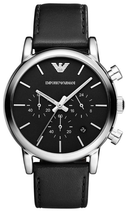 Emporio Armani AR1733 - мужские наручные часы из коллекции Classic Emporio Armani AR1733 - мужские наручные часы из коллекции ClassicEmporio Armani<br><br><br>Бренд: Emporio Armani<br>Модель: Emporio Armani AR1733<br>Артикул: AR1733<br>Вариант артикула: None<br>Коллекция: Classic<br>Подколлекция: None<br>Страна: Италия<br>Пол: мужские<br>Тип механизма: кварцевые<br>Механизм: None<br>Количество камней: None<br>Автоподзавод: None<br>Источник энергии: от батарейки<br>Срок службы элемента питания: None<br>Дисплей: стрелки<br>Цифры: отсутствуют<br>Водозащита: WR 50<br>Противоударные: None<br>Материал корпуса: нерж. сталь<br>Материал браслета: кожа<br>Материал безеля: None<br>Стекло: минеральное<br>Антибликовое покрытие: None<br>Цвет корпуса: None<br>Цвет браслета: None<br>Цвет циферблата: None<br>Цвет безеля: None<br>Размеры: 41x12 мм<br>Диаметр: None<br>Диаметр корпуса: None<br>Толщина: None<br>Ширина ремешка: None<br>Вес: None<br>Спорт-функции: секундомер<br>Подсветка: стрелок<br>Вставка: None<br>Отображение даты: число<br>Хронограф: есть<br>Таймер: None<br>Термометр: None<br>Хронометр: None<br>GPS: None<br>Радиосинхронизация: None<br>Барометр: None<br>Скелетон: None<br>Дополнительная информация: None<br>Дополнительные функции: None