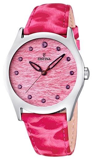 Festina F16648.2 - женские наручные часы из коллекции Lady Festina F16648.2 - женские наручные часы из коллекции LadyFestina<br><br><br>Бренд: Festina<br>Модель: Festina F16648/2<br>Артикул: F16648.2<br>Вариант артикула: None<br>Коллекция: Lady<br>Подколлекция: None<br>Страна: Испания<br>Пол: женские<br>Тип механизма: кварцевые<br>Механизм: Miyota<br>Количество камней: None<br>Автоподзавод: None<br>Источник энергии: от батарейки<br>Срок службы элемента питания: None<br>Дисплей: стрелки<br>Цифры: отсутствуют<br>Водозащита: WR 50<br>Противоударные: None<br>Материал корпуса: нерж. сталь<br>Материал браслета: кожа<br>Материал безеля: None<br>Стекло: минеральное<br>Антибликовое покрытие: None<br>Цвет корпуса: None<br>Цвет браслета: None<br>Цвет циферблата: None<br>Цвет безеля: None<br>Размеры: 36 мм<br>Диаметр: None<br>Диаметр корпуса: None<br>Толщина: None<br>Ширина ремешка: None<br>Вес: None<br>Спорт-функции: None<br>Подсветка: None<br>Вставка: None<br>Отображение даты: None<br>Хронограф: None<br>Таймер: None<br>Термометр: None<br>Хронометр: None<br>GPS: None<br>Радиосинхронизация: None<br>Барометр: None<br>Скелетон: None<br>Дополнительная информация: элемент питания SR626SW, срок службы батарейки 3 года<br>Дополнительные функции: None