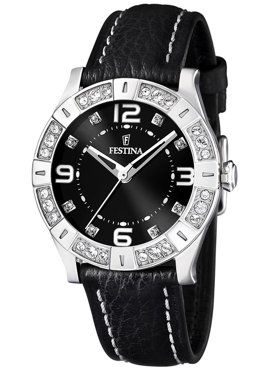 Festina F16537.2 - женские наручные часы из коллекции Ceramic Festina F16537.2 - женские наручные часы из коллекции CeramicFestina<br><br><br>Бренд: Festina<br>Модель: Festina F16537/2<br>Артикул: F16537.2<br>Вариант артикула: None<br>Коллекция: Ceramic<br>Подколлекция: None<br>Страна: Испания<br>Пол: женские<br>Тип механизма: кварцевые<br>Механизм: None<br>Количество камней: None<br>Автоподзавод: None<br>Источник энергии: от батарейки<br>Срок службы элемента питания: None<br>Дисплей: стрелки<br>Цифры: арабские<br>Водозащита: WR 50<br>Противоударные: None<br>Материал корпуса: нерж. сталь<br>Материал браслета: кожа<br>Материал безеля: None<br>Стекло: минеральное<br>Антибликовое покрытие: None<br>Цвет корпуса: None<br>Цвет браслета: None<br>Цвет циферблата: None<br>Цвет безеля: None<br>Размеры: 38x38 мм<br>Диаметр: None<br>Диаметр корпуса: None<br>Толщина: None<br>Ширина ремешка: None<br>Вес: None<br>Спорт-функции: None<br>Подсветка: None<br>Вставка: кристаллы Swarovski<br>Отображение даты: None<br>Хронограф: None<br>Таймер: None<br>Термометр: None<br>Хронометр: None<br>GPS: None<br>Радиосинхронизация: None<br>Барометр: None<br>Скелетон: None<br>Дополнительная информация: None<br>Дополнительные функции: None