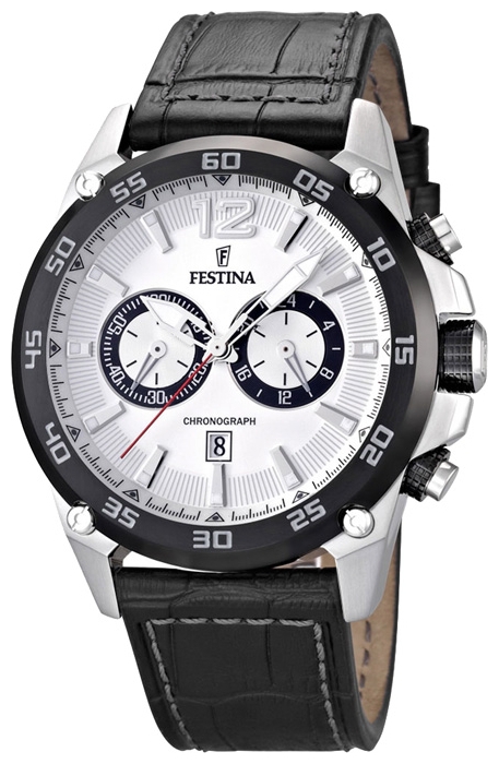 Festina F16673.1 - мужские наручные часы из коллекции Sport Festina F16673.1 - мужские наручные часы из коллекции SportFestina<br><br><br>Бренд: Festina<br>Модель: Festina F16673/1<br>Артикул: F16673.1<br>Вариант артикула: None<br>Коллекция: Sport<br>Подколлекция: None<br>Страна: Испания<br>Пол: мужские<br>Тип механизма: кварцевые<br>Механизм: M0S21<br>Количество камней: None<br>Автоподзавод: None<br>Источник энергии: от батарейки<br>Срок службы элемента питания: None<br>Дисплей: стрелки<br>Цифры: арабские<br>Водозащита: WR 100<br>Противоударные: None<br>Материал корпуса: нерж. сталь, покрытие: карбид титана (частичное)<br>Материал браслета: кожа<br>Материал безеля: None<br>Стекло: минеральное<br>Антибликовое покрытие: None<br>Цвет корпуса: None<br>Цвет браслета: None<br>Цвет циферблата: None<br>Цвет безеля: None<br>Размеры: 48x13.3 мм<br>Диаметр: None<br>Диаметр корпуса: None<br>Толщина: None<br>Ширина ремешка: None<br>Вес: 118 г<br>Спорт-функции: секундомер<br>Подсветка: стрелок<br>Вставка: None<br>Отображение даты: число<br>Хронограф: есть<br>Таймер: None<br>Термометр: None<br>Хронометр: None<br>GPS: None<br>Радиосинхронизация: None<br>Барометр: None<br>Скелетон: None<br>Дополнительная информация: None<br>Дополнительные функции: None