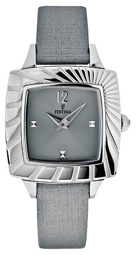 Festina F16650.2 - женские наручные часы из коллекции Dream Festina F16650.2 - женские наручные часы из коллекции DreamFestina<br><br><br>Бренд: Festina<br>Модель: Festina F16650/2<br>Артикул: F16650.2<br>Вариант артикула: None<br>Коллекция: Dream<br>Подколлекция: None<br>Страна: Испания<br>Пол: женские<br>Тип механизма: кварцевые<br>Механизм: None<br>Количество камней: None<br>Автоподзавод: None<br>Источник энергии: от батарейки<br>Срок службы элемента питания: None<br>Дисплей: стрелки<br>Цифры: арабские<br>Водозащита: WR 50<br>Противоударные: None<br>Материал корпуса: нерж. сталь<br>Материал браслета: текстиль + кожа<br>Материал безеля: None<br>Стекло: минеральное<br>Антибликовое покрытие: None<br>Цвет корпуса: None<br>Цвет браслета: None<br>Цвет циферблата: None<br>Цвет безеля: None<br>Размеры: 30.5x30.5 мм<br>Диаметр: None<br>Диаметр корпуса: None<br>Толщина: None<br>Ширина ремешка: None<br>Вес: None<br>Спорт-функции: None<br>Подсветка: None<br>Вставка: циркон<br>Отображение даты: None<br>Хронограф: None<br>Таймер: None<br>Термометр: None<br>Хронометр: None<br>GPS: None<br>Радиосинхронизация: None<br>Барометр: None<br>Скелетон: None<br>Дополнительная информация: None<br>Дополнительные функции: None