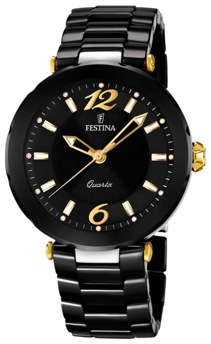 Festina F16640.4 - женские наручные часы из коллекции Ceramic Festina F16640.4 - женские наручные часы из коллекции CeramicFestina<br><br><br>Бренд: Festina<br>Модель: Festina F16640/4<br>Артикул: F16640.4<br>Вариант артикула: None<br>Коллекция: Ceramic<br>Подколлекция: None<br>Страна: Испания<br>Пол: женские<br>Тип механизма: кварцевые<br>Механизм: None<br>Количество камней: None<br>Автоподзавод: None<br>Источник энергии: от батарейки<br>Срок службы элемента питания: None<br>Дисплей: стрелки<br>Цифры: арабские<br>Водозащита: WR 50<br>Противоударные: None<br>Материал корпуса: нерж. сталь + керамика, покрытие: позолота (частичное)<br>Материал браслета: керамика<br>Материал безеля: None<br>Стекло: минеральное<br>Антибликовое покрытие: None<br>Цвет корпуса: None<br>Цвет браслета: None<br>Цвет циферблата: None<br>Цвет безеля: None<br>Размеры: 38x38x19 мм<br>Диаметр: None<br>Диаметр корпуса: None<br>Толщина: None<br>Ширина ремешка: None<br>Вес: None<br>Спорт-функции: None<br>Подсветка: стрелок<br>Вставка: None<br>Отображение даты: None<br>Хронограф: None<br>Таймер: None<br>Термометр: None<br>Хронометр: None<br>GPS: None<br>Радиосинхронизация: None<br>Барометр: None<br>Скелетон: None<br>Дополнительная информация: None<br>Дополнительные функции: None