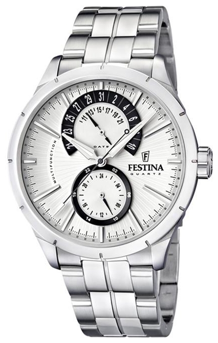 Festina F16632.5 - мужские наручные часы из коллекции Retro Festina F16632.5 - мужские наручные часы из коллекции RetroFestina<br><br><br>Бренд: Festina<br>Модель: Festina F16632/5<br>Артикул: F16632.5<br>Вариант артикула: None<br>Коллекция: Retro<br>Подколлекция: None<br>Страна: Испания<br>Пол: мужские<br>Тип механизма: кварцевые<br>Механизм: M6P73<br>Количество камней: None<br>Автоподзавод: None<br>Источник энергии: от батарейки<br>Срок службы элемента питания: None<br>Дисплей: стрелки<br>Цифры: отсутствуют<br>Водозащита: WR 50<br>Противоударные: None<br>Материал корпуса: нерж. сталь<br>Материал браслета: нерж. сталь<br>Материал безеля: None<br>Стекло: минеральное<br>Антибликовое покрытие: None<br>Цвет корпуса: None<br>Цвет браслета: None<br>Цвет циферблата: None<br>Цвет безеля: None<br>Размеры: 46x46x12 мм<br>Диаметр: None<br>Диаметр корпуса: None<br>Толщина: None<br>Ширина ремешка: None<br>Вес: None<br>Спорт-функции: None<br>Подсветка: стрелок<br>Вставка: None<br>Отображение даты: число<br>Хронограф: None<br>Таймер: None<br>Термометр: None<br>Хронометр: None<br>GPS: None<br>Радиосинхронизация: None<br>Барометр: None<br>Скелетон: None<br>Дополнительная информация: None<br>Дополнительные функции: None