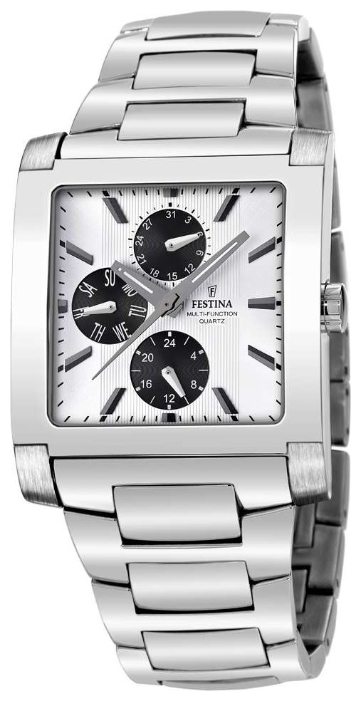 Festina F16234.G - мужские наручные часы из коллекции Multifunction Festina F16234.G - мужские наручные часы из коллекции MultifunctionFestina<br><br><br>Бренд: Festina<br>Модель: Festina F16234/G<br>Артикул: F16234.G<br>Вариант артикула: None<br>Коллекция: Multifunction<br>Подколлекция: None<br>Страна: Испания<br>Пол: мужские<br>Тип механизма: кварцевые<br>Механизм: M6P27<br>Количество камней: None<br>Автоподзавод: None<br>Источник энергии: от батарейки<br>Срок службы элемента питания: None<br>Дисплей: стрелки<br>Цифры: арабские<br>Водозащита: WR 50<br>Противоударные: None<br>Материал корпуса: нерж. сталь<br>Материал браслета: нерж. сталь<br>Материал безеля: None<br>Стекло: минеральное<br>Антибликовое покрытие: None<br>Цвет корпуса: None<br>Цвет браслета: None<br>Цвет циферблата: None<br>Цвет безеля: None<br>Размеры: 37x10 мм<br>Диаметр: None<br>Диаметр корпуса: None<br>Толщина: None<br>Ширина ремешка: None<br>Вес: None<br>Спорт-функции: None<br>Подсветка: стрелок<br>Вставка: None<br>Отображение даты: число, день недели<br>Хронограф: None<br>Таймер: None<br>Термометр: None<br>Хронометр: None<br>GPS: None<br>Радиосинхронизация: None<br>Барометр: None<br>Скелетон: None<br>Дополнительная информация: None<br>Дополнительные функции: None