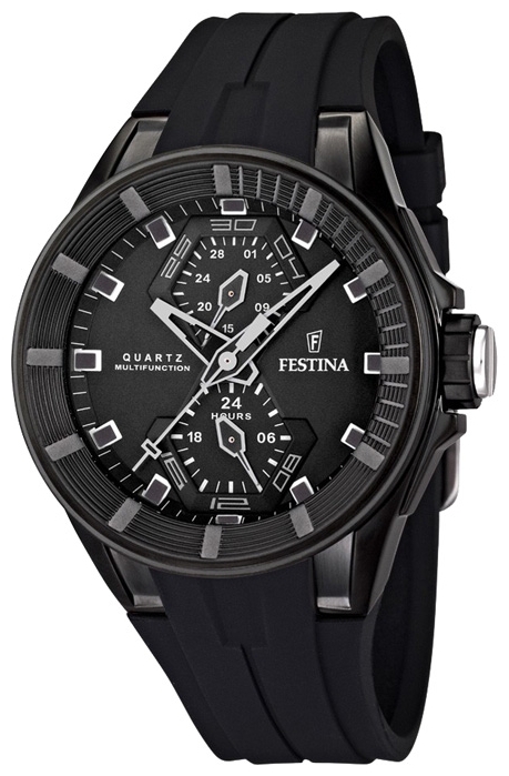 Festina F16612.4 - мужские наручные часы из коллекции Multifunction Festina F16612.4 - мужские наручные часы из коллекции MultifunctionFestina<br><br><br>Бренд: Festina<br>Модель: Festina F16612/4<br>Артикул: F16612.4<br>Вариант артикула: None<br>Коллекция: Multifunction<br>Подколлекция: None<br>Страна: Испания<br>Пол: мужские<br>Тип механизма: кварцевые<br>Механизм: None<br>Количество камней: None<br>Автоподзавод: None<br>Источник энергии: от батарейки<br>Срок службы элемента питания: None<br>Дисплей: стрелки<br>Цифры: отсутствуют<br>Водозащита: WR 100<br>Противоударные: None<br>Материал корпуса: нерж. сталь, полное покрытие корпуса<br>Материал браслета: каучук<br>Материал безеля: None<br>Стекло: минеральное<br>Антибликовое покрытие: None<br>Цвет корпуса: None<br>Цвет браслета: None<br>Цвет циферблата: None<br>Цвет безеля: None<br>Размеры: 44.5x14.5 мм<br>Диаметр: None<br>Диаметр корпуса: None<br>Толщина: None<br>Ширина ремешка: None<br>Вес: None<br>Спорт-функции: None<br>Подсветка: None<br>Вставка: None<br>Отображение даты: число<br>Хронограф: None<br>Таймер: None<br>Термометр: None<br>Хронометр: None<br>GPS: None<br>Радиосинхронизация: None<br>Барометр: None<br>Скелетон: None<br>Дополнительная информация: None<br>Дополнительные функции: второй часовой пояс