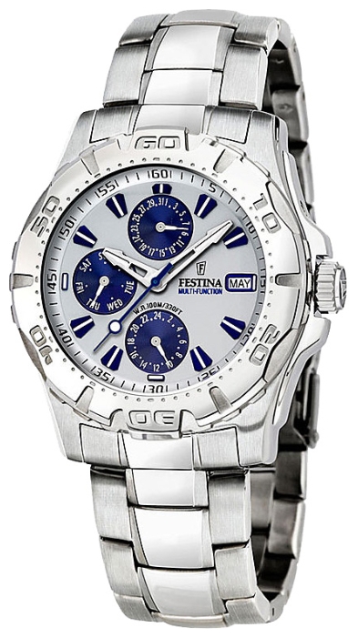 Festina F16242.1 - мужские наручные часы из коллекции Multifunction Festina F16242.1 - мужские наручные часы из коллекции MultifunctionFestina<br><br><br>Бренд: Festina<br>Модель: Festina F16242/1<br>Артикул: F16242.1<br>Вариант артикула: None<br>Коллекция: Multifunction<br>Подколлекция: None<br>Страна: Испания<br>Пол: мужские<br>Тип механизма: кварцевые<br>Механизм: None<br>Количество камней: None<br>Автоподзавод: None<br>Источник энергии: от батарейки<br>Срок службы элемента питания: None<br>Дисплей: стрелки<br>Цифры: отсутствуют<br>Водозащита: WR 100<br>Противоударные: None<br>Материал корпуса: нерж. сталь<br>Материал браслета: нерж. сталь<br>Материал безеля: None<br>Стекло: минеральное<br>Антибликовое покрытие: None<br>Цвет корпуса: None<br>Цвет браслета: None<br>Цвет циферблата: None<br>Цвет безеля: None<br>Размеры: 41x12 мм<br>Диаметр: None<br>Диаметр корпуса: None<br>Толщина: None<br>Ширина ремешка: None<br>Вес: None<br>Спорт-функции: None<br>Подсветка: стрелок<br>Вставка: None<br>Отображение даты: число, месяц, день недели<br>Хронограф: None<br>Таймер: None<br>Термометр: None<br>Хронометр: None<br>GPS: None<br>Радиосинхронизация: None<br>Барометр: None<br>Скелетон: None<br>Дополнительная информация: None<br>Дополнительные функции: None