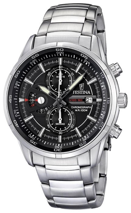 Festina F6823.4 - мужские наручные часы из коллекции Chronograph Festina F6823.4 - мужские наручные часы из коллекции ChronographFestina<br><br><br>Бренд: Festina<br>Модель: Festina F6823/4<br>Артикул: F6823.4<br>Вариант артикула: None<br>Коллекция: Chronograph<br>Подколлекция: None<br>Страна: Испания<br>Пол: мужские<br>Тип механизма: кварцевые<br>Механизм: M0S98<br>Количество камней: None<br>Автоподзавод: None<br>Источник энергии: от батарейки<br>Срок службы элемента питания: None<br>Дисплей: стрелки<br>Цифры: отсутствуют<br>Водозащита: WR 100<br>Противоударные: None<br>Материал корпуса: нерж. сталь<br>Материал браслета: нерж. сталь<br>Материал безеля: None<br>Стекло: минеральное<br>Антибликовое покрытие: None<br>Цвет корпуса: None<br>Цвет браслета: None<br>Цвет циферблата: None<br>Цвет безеля: None<br>Размеры: 45 мм<br>Диаметр: None<br>Диаметр корпуса: None<br>Толщина: None<br>Ширина ремешка: None<br>Вес: None<br>Спорт-функции: секундомер<br>Подсветка: стрелок<br>Вставка: None<br>Отображение даты: число<br>Хронограф: есть<br>Таймер: None<br>Термометр: None<br>Хронометр: None<br>GPS: None<br>Радиосинхронизация: None<br>Барометр: None<br>Скелетон: None<br>Дополнительная информация: None<br>Дополнительные функции: второй часовой пояс