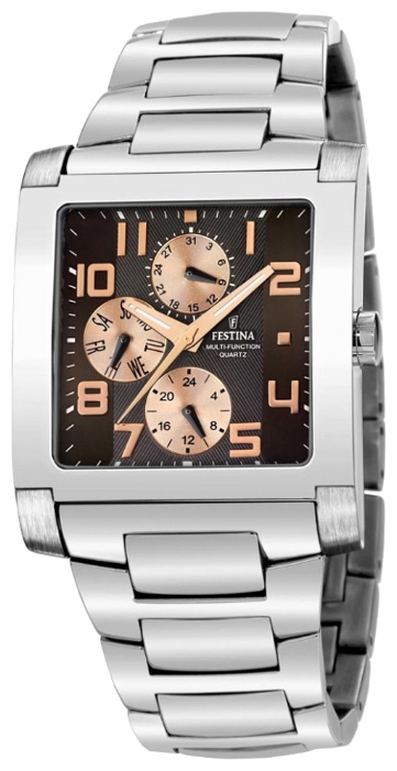 Festina F16234.C - мужские наручные часы из коллекции Multifunction Festina F16234.C - мужские наручные часы из коллекции MultifunctionFestina<br><br><br>Бренд: Festina<br>Модель: Festina F16234/C<br>Артикул: F16234.C<br>Вариант артикула: None<br>Коллекция: Multifunction<br>Подколлекция: None<br>Страна: Испания<br>Пол: мужские<br>Тип механизма: кварцевые<br>Механизм: None<br>Количество камней: None<br>Автоподзавод: None<br>Источник энергии: от батарейки<br>Срок службы элемента питания: None<br>Дисплей: стрелки<br>Цифры: арабские<br>Водозащита: WR 50<br>Противоударные: None<br>Материал корпуса: нерж. сталь<br>Материал браслета: нерж. сталь<br>Материал безеля: None<br>Стекло: минеральное<br>Антибликовое покрытие: None<br>Цвет корпуса: None<br>Цвет браслета: None<br>Цвет циферблата: None<br>Цвет безеля: None<br>Размеры: 36.5 мм<br>Диаметр: None<br>Диаметр корпуса: None<br>Толщина: None<br>Ширина ремешка: None<br>Вес: None<br>Спорт-функции: None<br>Подсветка: стрелок<br>Вставка: None<br>Отображение даты: число, день недели<br>Хронограф: None<br>Таймер: None<br>Термометр: None<br>Хронометр: None<br>GPS: None<br>Радиосинхронизация: None<br>Барометр: None<br>Скелетон: None<br>Дополнительная информация: None<br>Дополнительные функции: None