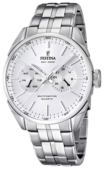 Festina F16630.1 - мужские наручные часы из коллекции Multifunction Festina F16630.1 - мужские наручные часы из коллекции MultifunctionFestina<br><br><br>Бренд: Festina<br>Модель: Festina F16630/1<br>Артикул: F16630.1<br>Вариант артикула: None<br>Коллекция: Multifunction<br>Подколлекция: None<br>Страна: Испания<br>Пол: мужские<br>Тип механизма: кварцевые<br>Механизм: M6P25<br>Количество камней: None<br>Автоподзавод: None<br>Источник энергии: от батарейки<br>Срок службы элемента питания: None<br>Дисплей: стрелки<br>Цифры: отсутствуют<br>Водозащита: WR 50<br>Противоударные: None<br>Материал корпуса: нерж. сталь<br>Материал браслета: нерж. сталь<br>Материал безеля: None<br>Стекло: минеральное<br>Антибликовое покрытие: None<br>Цвет корпуса: None<br>Цвет браслета: None<br>Цвет циферблата: None<br>Цвет безеля: None<br>Размеры: 43 мм<br>Диаметр: None<br>Диаметр корпуса: None<br>Толщина: None<br>Ширина ремешка: None<br>Вес: None<br>Спорт-функции: None<br>Подсветка: стрелок<br>Вставка: None<br>Отображение даты: число, день недели<br>Хронограф: None<br>Таймер: None<br>Термометр: None<br>Хронометр: None<br>GPS: None<br>Радиосинхронизация: None<br>Барометр: None<br>Скелетон: None<br>Дополнительная информация: None<br>Дополнительные функции: None