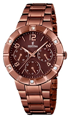 Festina F16710.2 - женские наручные часы из коллекции Multifunction Festina F16710.2 - женские наручные часы из коллекции MultifunctionFestina<br><br><br>Бренд: Festina<br>Модель: Festina F16710/2<br>Артикул: F16710.2<br>Вариант артикула: None<br>Коллекция: Multifunction<br>Подколлекция: None<br>Страна: Испания<br>Пол: женские<br>Тип механизма: кварцевые<br>Механизм: M6P29<br>Количество камней: None<br>Автоподзавод: None<br>Источник энергии: от батарейки<br>Срок службы элемента питания: None<br>Дисплей: стрелки<br>Цифры: арабские<br>Водозащита: WR 50<br>Противоударные: None<br>Материал корпуса: нерж. сталь, PVD покрытие (полное)<br>Материал браслета: нерж. сталь, PVD покрытие (полное)<br>Материал безеля: None<br>Стекло: минеральное<br>Антибликовое покрытие: None<br>Цвет корпуса: None<br>Цвет браслета: None<br>Цвет циферблата: None<br>Цвет безеля: None<br>Размеры: 36 мм<br>Диаметр: None<br>Диаметр корпуса: None<br>Толщина: None<br>Ширина ремешка: None<br>Вес: None<br>Спорт-функции: None<br>Подсветка: стрелок<br>Вставка: циркон<br>Отображение даты: число, день недели<br>Хронограф: None<br>Таймер: None<br>Термометр: None<br>Хронометр: None<br>GPS: None<br>Радиосинхронизация: None<br>Барометр: None<br>Скелетон: None<br>Дополнительная информация: None<br>Дополнительные функции: None