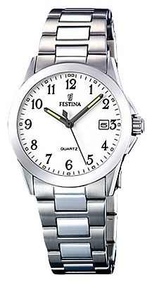 Festina F16377.1 - женские наручные часы из коллекции Classic Festina F16377.1 - женские наручные часы из коллекции ClassicFestina<br><br><br>Бренд: Festina<br>Модель: Festina F16377/1<br>Артикул: F16377.1<br>Вариант артикула: None<br>Коллекция: Classic<br>Подколлекция: None<br>Страна: Испания<br>Пол: женские<br>Тип механизма: кварцевые<br>Механизм: M1N12<br>Количество камней: None<br>Автоподзавод: None<br>Источник энергии: от батарейки<br>Срок службы элемента питания: None<br>Дисплей: стрелки<br>Цифры: арабские<br>Водозащита: WR 50<br>Противоударные: None<br>Материал корпуса: нерж. сталь<br>Материал браслета: нерж. сталь<br>Материал безеля: None<br>Стекло: минеральное<br>Антибликовое покрытие: None<br>Цвет корпуса: None<br>Цвет браслета: None<br>Цвет циферблата: None<br>Цвет безеля: None<br>Размеры: 30 мм<br>Диаметр: None<br>Диаметр корпуса: None<br>Толщина: None<br>Ширина ремешка: None<br>Вес: None<br>Спорт-функции: None<br>Подсветка: стрелок<br>Вставка: None<br>Отображение даты: число<br>Хронограф: None<br>Таймер: None<br>Термометр: None<br>Хронометр: None<br>GPS: None<br>Радиосинхронизация: None<br>Барометр: None<br>Скелетон: None<br>Дополнительная информация: None<br>Дополнительные функции: None