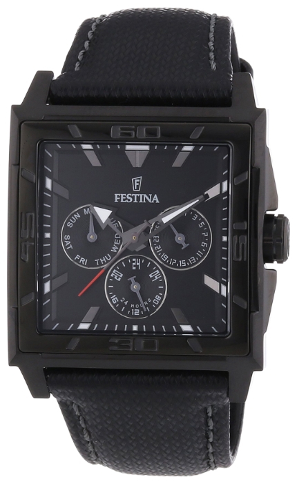 Festina F16569.7 - мужские наручные часы из коллекции Multifunction Festina F16569.7 - мужские наручные часы из коллекции MultifunctionFestina<br><br><br>Бренд: Festina<br>Модель: Festina F16569/7<br>Артикул: F16569.7<br>Вариант артикула: None<br>Коллекция: Multifunction<br>Подколлекция: None<br>Страна: Испания<br>Пол: мужские<br>Тип механизма: кварцевые<br>Механизм: M6P79<br>Количество камней: None<br>Автоподзавод: None<br>Источник энергии: от батарейки<br>Срок службы элемента питания: None<br>Дисплей: стрелки<br>Цифры: отсутствуют<br>Водозащита: WR 50<br>Противоударные: None<br>Материал корпуса: нерж. сталь, PVD покрытие (полное)<br>Материал браслета: кожа<br>Материал безеля: None<br>Стекло: минеральное<br>Антибликовое покрытие: None<br>Цвет корпуса: None<br>Цвет браслета: None<br>Цвет циферблата: None<br>Цвет безеля: None<br>Размеры: 41x11.5 мм<br>Диаметр: None<br>Диаметр корпуса: None<br>Толщина: None<br>Ширина ремешка: None<br>Вес: 87 г<br>Спорт-функции: None<br>Подсветка: стрелок<br>Вставка: None<br>Отображение даты: число, день недели<br>Хронограф: None<br>Таймер: None<br>Термометр: None<br>Хронометр: None<br>GPS: None<br>Радиосинхронизация: None<br>Барометр: None<br>Скелетон: None<br>Дополнительная информация: None<br>Дополнительные функции: None