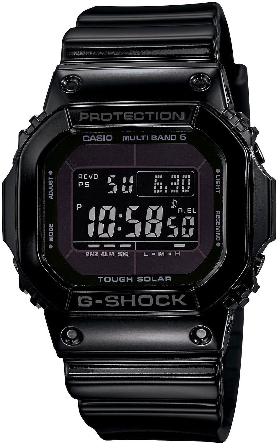 Casio G-SHOCK GW-M5610BB-1E / GW-M5610BB-1ER - мужские наручные часы Casio G-SHOCK GW-M5610BB-1E / GW-M5610BB-1ER - мужские наручные часыCasio<br><br><br>Бренд: Casio<br>Модель: Casio GW-M5610BB-1E<br>Артикул: GW-M5610BB-1E<br>Вариант артикула: GW-M5610BB-1ER<br>Коллекция: G-SHOCK<br>Подколлекция: None<br>Страна: Япония<br>Пол: мужские<br>Тип механизма: кварцевые<br>Механизм: None<br>Количество камней: None<br>Автоподзавод: None<br>Источник энергии: от солнечной батареи<br>Срок службы элемента питания: None<br>Дисплей: цифры<br>Цифры: None<br>Водозащита: WR 200<br>Противоударные: есть<br>Материал корпуса: пластик<br>Материал браслета: пластик<br>Материал безеля: None<br>Стекло: минеральное<br>Антибликовое покрытие: None<br>Цвет корпуса: None<br>Цвет браслета: None<br>Цвет циферблата: None<br>Цвет безеля: None<br>Размеры: None<br>Диаметр: None<br>Диаметр корпуса: None<br>Толщина: None<br>Ширина ремешка: None<br>Вес: 51.7 г<br>Спорт-функции: секундомер, таймер обратного отсчета<br>Подсветка: дисплея<br>Вставка: None<br>Отображение даты: вечный календарь, число, день недели<br>Хронограф: None<br>Таймер: None<br>Термометр: None<br>Хронометр: None<br>GPS: None<br>Радиосинхронизация: None<br>Барометр: None<br>Скелетон: None<br>Дополнительная информация: коррекция времени по радиосигналу<br>Дополнительные функции: индикатор запаса хода, второй часовой пояс, будильник (количество установок: 5)