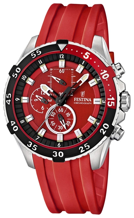 Festina F16604.4 - мужские наручные часы из коллекции Sport Festina F16604.4 - мужские наручные часы из коллекции SportFestina<br><br><br>Бренд: Festina<br>Модель: Festina F16604/4<br>Артикул: F16604.4<br>Вариант артикула: None<br>Коллекция: Sport<br>Подколлекция: None<br>Страна: Испания<br>Пол: мужские<br>Тип механизма: кварцевые<br>Механизм: M0S30<br>Количество камней: None<br>Автоподзавод: None<br>Источник энергии: от батарейки<br>Срок службы элемента питания: None<br>Дисплей: стрелки<br>Цифры: арабские<br>Водозащита: WR 100<br>Противоударные: None<br>Материал корпуса: нерж. сталь<br>Материал браслета: каучук<br>Материал безеля: None<br>Стекло: минеральное<br>Антибликовое покрытие: None<br>Цвет корпуса: None<br>Цвет браслета: None<br>Цвет циферблата: None<br>Цвет безеля: None<br>Размеры: 46x14 мм<br>Диаметр: None<br>Диаметр корпуса: None<br>Толщина: None<br>Ширина ремешка: None<br>Вес: None<br>Спорт-функции: секундомер<br>Подсветка: стрелок<br>Вставка: None<br>Отображение даты: None<br>Хронограф: есть<br>Таймер: None<br>Термометр: None<br>Хронометр: None<br>GPS: None<br>Радиосинхронизация: None<br>Барометр: None<br>Скелетон: None<br>Дополнительная информация: None<br>Дополнительные функции: None