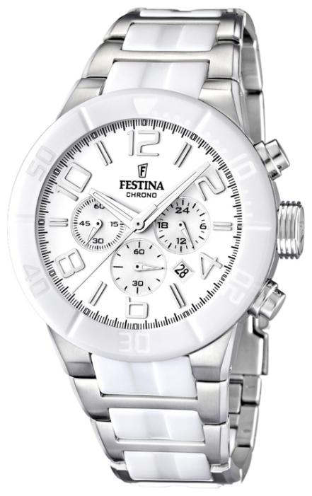 Festina F16576.1 - мужские наручные часы из коллекции Ceramic Festina F16576.1 - мужские наручные часы из коллекции CeramicFestina<br><br><br>Бренд: Festina<br>Модель: Festina F16576/1<br>Артикул: F16576.1<br>Вариант артикула: None<br>Коллекция: Ceramic<br>Подколлекция: None<br>Страна: Испания<br>Пол: мужские<br>Тип механизма: кварцевые<br>Механизм: None<br>Количество камней: None<br>Автоподзавод: None<br>Источник энергии: от батарейки<br>Срок службы элемента питания: None<br>Дисплей: стрелки<br>Цифры: арабские<br>Водозащита: WR 100<br>Противоударные: None<br>Материал корпуса: нерж. сталь + керамика<br>Материал браслета: нерж. сталь + керамика<br>Материал безеля: None<br>Стекло: минеральное<br>Антибликовое покрытие: None<br>Цвет корпуса: None<br>Цвет браслета: None<br>Цвет циферблата: None<br>Цвет безеля: None<br>Размеры: 46x13.6 мм<br>Диаметр: None<br>Диаметр корпуса: None<br>Толщина: None<br>Ширина ремешка: None<br>Вес: 203 г<br>Спорт-функции: секундомер<br>Подсветка: стрелок<br>Вставка: None<br>Отображение даты: число<br>Хронограф: есть<br>Таймер: None<br>Термометр: None<br>Хронометр: None<br>GPS: None<br>Радиосинхронизация: None<br>Барометр: None<br>Скелетон: None<br>Дополнительная информация: None<br>Дополнительные функции: None