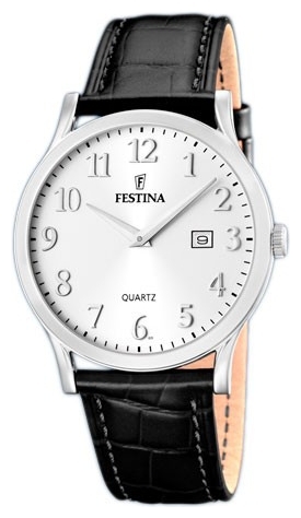 Festina F16520.2 - мужские наручные часы из коллекции Classic Festina F16520.2 - мужские наручные часы из коллекции ClassicFestina<br><br><br>Бренд: Festina<br>Модель: Festina F16520/2<br>Артикул: F16520.2<br>Вариант артикула: None<br>Коллекция: Classic<br>Подколлекция: None<br>Страна: Испания<br>Пол: мужские<br>Тип механизма: кварцевые<br>Механизм: None<br>Количество камней: None<br>Автоподзавод: None<br>Источник энергии: от батарейки<br>Срок службы элемента питания: None<br>Дисплей: стрелки<br>Цифры: арабские<br>Водозащита: WR 50<br>Противоударные: None<br>Материал корпуса: нерж. сталь<br>Материал браслета: кожа<br>Материал безеля: None<br>Стекло: минеральное<br>Антибликовое покрытие: None<br>Цвет корпуса: None<br>Цвет браслета: None<br>Цвет циферблата: None<br>Цвет безеля: None<br>Размеры: 40 мм<br>Диаметр: None<br>Диаметр корпуса: None<br>Толщина: None<br>Ширина ремешка: None<br>Вес: None<br>Спорт-функции: None<br>Подсветка: None<br>Вставка: None<br>Отображение даты: число<br>Хронограф: None<br>Таймер: None<br>Термометр: None<br>Хронометр: None<br>GPS: None<br>Радиосинхронизация: None<br>Барометр: None<br>Скелетон: None<br>Дополнительная информация: None<br>Дополнительные функции: None