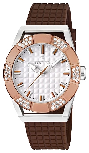 Festina F16563.2 - женские наручные часы из коллекции Fashion Festina F16563.2 - женские наручные часы из коллекции FashionFestina<br><br><br>Бренд: Festina<br>Модель: Festina F16563/2<br>Артикул: F16563.2<br>Вариант артикула: None<br>Коллекция: Fashion<br>Подколлекция: None<br>Страна: Испания<br>Пол: женские<br>Тип механизма: кварцевые<br>Механизм: M2035<br>Количество камней: None<br>Автоподзавод: None<br>Источник энергии: от батарейки<br>Срок службы элемента питания: None<br>Дисплей: стрелки<br>Цифры: отсутствуют<br>Водозащита: WR 50<br>Противоударные: None<br>Материал корпуса: нерж. сталь, PVD покрытие: позолота (частичное)<br>Материал браслета: каучук<br>Материал безеля: None<br>Стекло: минеральное<br>Антибликовое покрытие: None<br>Цвет корпуса: None<br>Цвет браслета: None<br>Цвет циферблата: None<br>Цвет безеля: None<br>Размеры: 40 мм<br>Диаметр: None<br>Диаметр корпуса: None<br>Толщина: None<br>Ширина ремешка: None<br>Вес: None<br>Спорт-функции: None<br>Подсветка: стрелок<br>Вставка: циркон<br>Отображение даты: None<br>Хронограф: None<br>Таймер: None<br>Термометр: None<br>Хронометр: None<br>GPS: None<br>Радиосинхронизация: None<br>Барометр: None<br>Скелетон: None<br>Дополнительная информация: None<br>Дополнительные функции: None