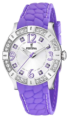 Festina F16541.5 - женские наручные часы из коллекции Fashion Festina F16541.5 - женские наручные часы из коллекции FashionFestina<br><br><br>Бренд: Festina<br>Модель: Festina F16541/5<br>Артикул: F16541.5<br>Вариант артикула: None<br>Коллекция: Fashion<br>Подколлекция: None<br>Страна: Испания<br>Пол: женские<br>Тип механизма: кварцевые<br>Механизм: M1L36<br>Количество камней: None<br>Автоподзавод: None<br>Источник энергии: от батарейки<br>Срок службы элемента питания: None<br>Дисплей: стрелки<br>Цифры: арабские<br>Водозащита: WR 50<br>Противоударные: None<br>Материал корпуса: нерж. сталь<br>Материал браслета: силикон<br>Материал безеля: None<br>Стекло: минеральное<br>Антибликовое покрытие: None<br>Цвет корпуса: None<br>Цвет браслета: None<br>Цвет циферблата: None<br>Цвет безеля: None<br>Размеры: 38 мм<br>Диаметр: None<br>Диаметр корпуса: None<br>Толщина: None<br>Ширина ремешка: None<br>Вес: None<br>Спорт-функции: None<br>Подсветка: None<br>Вставка: кристаллы Swarovski<br>Отображение даты: None<br>Хронограф: None<br>Таймер: None<br>Термометр: None<br>Хронометр: None<br>GPS: None<br>Радиосинхронизация: None<br>Барометр: None<br>Скелетон: None<br>Дополнительная информация: None<br>Дополнительные функции: None