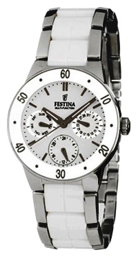 Festina F16530.1 - женские наручные часы из коллекции Multifunction Festina F16530.1 - женские наручные часы из коллекции MultifunctionFestina<br><br><br>Бренд: Festina<br>Модель: Festina F16530/1<br>Артикул: F16530.1<br>Вариант артикула: None<br>Коллекция: Multifunction<br>Подколлекция: None<br>Страна: Испания<br>Пол: женские<br>Тип механизма: кварцевые<br>Механизм: None<br>Количество камней: None<br>Автоподзавод: None<br>Источник энергии: от батарейки<br>Срок службы элемента питания: None<br>Дисплей: стрелки<br>Цифры: отсутствуют<br>Водозащита: WR 50<br>Противоударные: None<br>Материал корпуса: нерж. сталь + керамика<br>Материал браслета: нерж. сталь + керамика<br>Материал безеля: None<br>Стекло: минеральное<br>Антибликовое покрытие: None<br>Цвет корпуса: None<br>Цвет браслета: None<br>Цвет циферблата: None<br>Цвет безеля: None<br>Размеры: 34 мм<br>Диаметр: None<br>Диаметр корпуса: None<br>Толщина: None<br>Ширина ремешка: None<br>Вес: None<br>Спорт-функции: None<br>Подсветка: стрелок<br>Вставка: None<br>Отображение даты: число, день недели<br>Хронограф: None<br>Таймер: None<br>Термометр: None<br>Хронометр: None<br>GPS: None<br>Радиосинхронизация: None<br>Барометр: None<br>Скелетон: None<br>Дополнительная информация: None<br>Дополнительные функции: None