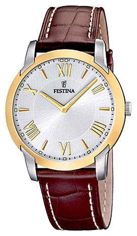 Festina F16508.5 - мужские наручные часы из коллекции Classic Festina F16508.5 - мужские наручные часы из коллекции ClassicFestina<br><br><br>Бренд: Festina<br>Модель: Festina F16508/5<br>Артикул: F16508.5<br>Вариант артикула: None<br>Коллекция: Classic<br>Подколлекция: None<br>Страна: Испания<br>Пол: мужские<br>Тип механизма: кварцевые<br>Механизм: M1L22<br>Количество камней: None<br>Автоподзавод: None<br>Источник энергии: от батарейки<br>Срок службы элемента питания: None<br>Дисплей: стрелки<br>Цифры: римские<br>Водозащита: WR 50<br>Противоударные: None<br>Материал корпуса: нерж. сталь, частичное покрытие корпуса<br>Материал браслета: кожа (не указан)<br>Материал безеля: None<br>Стекло: минеральное<br>Антибликовое покрытие: None<br>Цвет корпуса: None<br>Цвет браслета: None<br>Цвет циферблата: None<br>Цвет безеля: None<br>Размеры: 40.5x40.5 мм<br>Диаметр: None<br>Диаметр корпуса: None<br>Толщина: None<br>Ширина ремешка: None<br>Вес: None<br>Спорт-функции: None<br>Подсветка: стрелок<br>Вставка: None<br>Отображение даты: None<br>Хронограф: None<br>Таймер: None<br>Термометр: None<br>Хронометр: None<br>GPS: None<br>Радиосинхронизация: None<br>Барометр: None<br>Скелетон: None<br>Дополнительная информация: None<br>Дополнительные функции: None