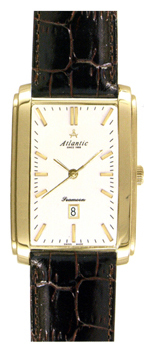 Atlantic 67340.45.11 - мужские наручные часы из коллекции Seamoon Atlantic 67340.45.11 - мужские наручные часы из коллекции SeamoonAtlantic<br><br><br>Бренд: Atlantic<br>Модель: Atlantic 67340.45.11<br>Артикул: 67340.45.11<br>Вариант артикула: None<br>Коллекция: Seamoon<br>Подколлекция: None<br>Страна: Швейцария<br>Пол: мужские<br>Тип механизма: кварцевые<br>Механизм: ETA F05.111<br>Количество камней: None<br>Автоподзавод: None<br>Источник энергии: от батарейки<br>Срок службы элемента питания: None<br>Дисплей: стрелки<br>Цифры: отсутствуют<br>Водозащита: WR 30<br>Противоударные: None<br>Материал корпуса: нерж. сталь, покрытие: позолота<br>Материал браслета: кожа<br>Материал безеля: None<br>Стекло: сапфировое<br>Антибликовое покрытие: None<br>Цвет корпуса: None<br>Цвет браслета: None<br>Цвет циферблата: None<br>Цвет безеля: None<br>Размеры: None<br>Диаметр: None<br>Диаметр корпуса: None<br>Толщина: None<br>Ширина ремешка: None<br>Вес: None<br>Спорт-функции: None<br>Подсветка: None<br>Вставка: None<br>Отображение даты: число<br>Хронограф: None<br>Таймер: None<br>Термометр: None<br>Хронометр: None<br>GPS: None<br>Радиосинхронизация: None<br>Барометр: None<br>Скелетон: None<br>Дополнительная информация: позолота 5 мкм<br>Дополнительные функции: None