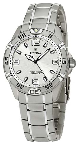 Festina F16171.1 - мужские наручные часы из коллекции Sport Festina F16171.1 - мужские наручные часы из коллекции SportFestina<br><br><br>Бренд: Festina<br>Модель: Festina F16171/1<br>Артикул: F16171.1<br>Вариант артикула: None<br>Коллекция: Sport<br>Подколлекция: None<br>Страна: Испания<br>Пол: мужские<br>Тип механизма: кварцевые<br>Механизм: M 2115<br>Количество камней: None<br>Автоподзавод: None<br>Источник энергии: от батарейки<br>Срок службы элемента питания: None<br>Дисплей: стрелки<br>Цифры: арабские<br>Водозащита: WR 100<br>Противоударные: None<br>Материал корпуса: нерж. сталь<br>Материал браслета: не указан<br>Материал безеля: None<br>Стекло: минеральное<br>Антибликовое покрытие: None<br>Цвет корпуса: None<br>Цвет браслета: None<br>Цвет циферблата: None<br>Цвет безеля: None<br>Размеры: 34x34 мм<br>Диаметр: None<br>Диаметр корпуса: None<br>Толщина: None<br>Ширина ремешка: None<br>Вес: None<br>Спорт-функции: None<br>Подсветка: стрелок<br>Вставка: None<br>Отображение даты: число<br>Хронограф: None<br>Таймер: None<br>Термометр: None<br>Хронометр: None<br>GPS: None<br>Радиосинхронизация: None<br>Барометр: None<br>Скелетон: None<br>Дополнительная информация: в комплекте сменный кожаный ремешок<br>Дополнительные функции: None